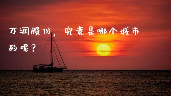 万润股份，究竟是哪个城市的呢？_https://cj001.lansai.wang_金融问答_第1张