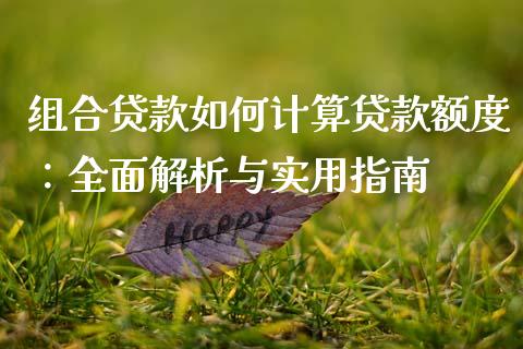 组合贷款如何计算贷款额度：全面解析与实用指南_https://cj001.lansai.wang_保险问答_第1张