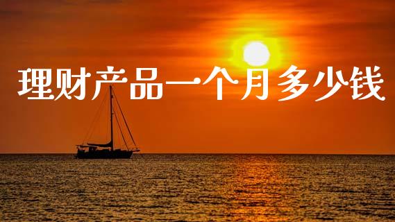 理财产品一个月多少钱_https://cj001.lansai.wang_金融问答_第1张