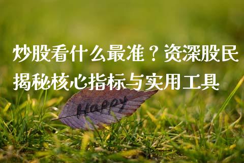 炒股看什么最准？资深股民揭秘核心指标与实用工具_https://cj001.lansai.wang_期货问答_第1张