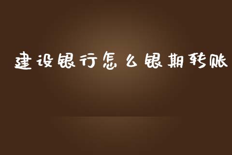 建设银行怎么银期转账_https://cj001.lansai.wang_理财问答_第1张