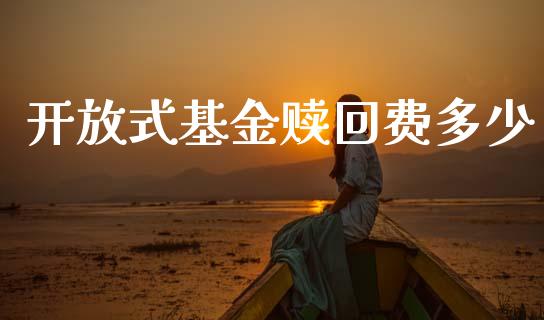 开放式基金赎回费多少_https://cj001.lansai.wang_金融问答_第1张