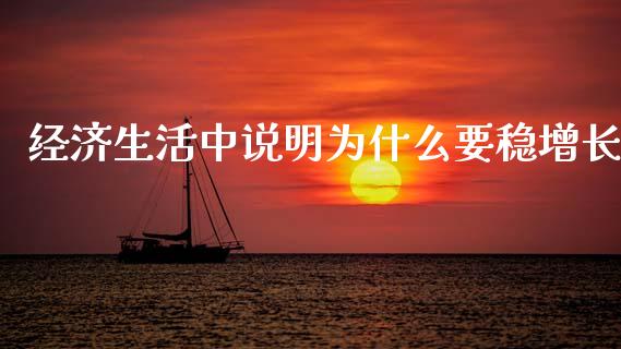 经济生活中说明为什么要稳增长_https://cj001.lansai.wang_金融问答_第1张