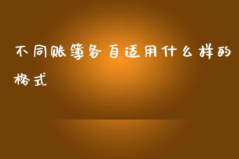 不同账簿各自适用什么样的格式_https://cj001.lansai.wang_会计问答_第1张