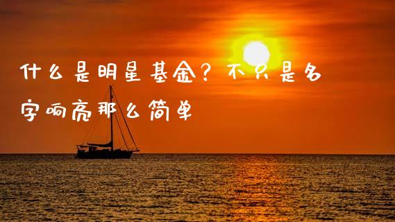 什么是明星基金？不只是名字响亮那么简单_https://cj001.lansai.wang_保险问答_第1张