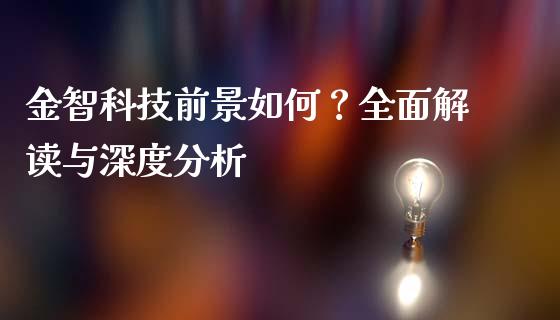 金智科技前景如何？全面解读与深度分析_https://cj001.lansai.wang_理财问答_第1张