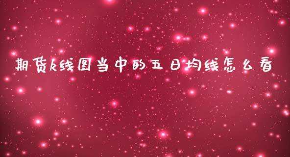 期货k线图当中的五日均线怎么看_https://cj001.lansai.wang_期货问答_第1张