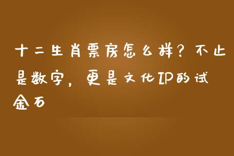 十二生肖票房怎么样？不止是数字，更是文化IP的试金石_https://cj001.lansai.wang_期货问答_第1张
