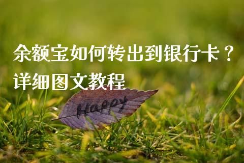 余额宝如何转出到银行卡？详细图文教程_https://cj001.lansai.wang_股市问答_第1张