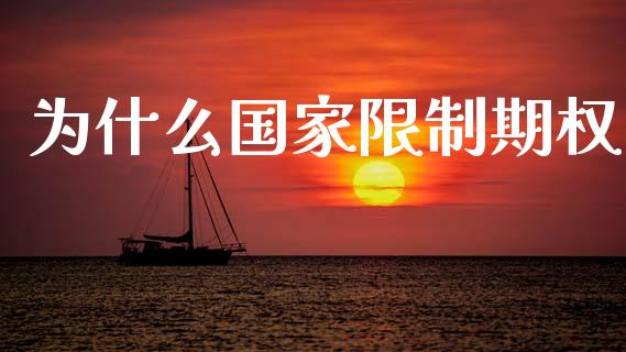 为什么国家限制期权_https://cj001.lansai.wang_保险问答_第1张
