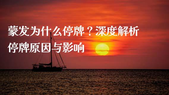 蒙发为什么停牌？深度解析停牌原因与影响_https://cj001.lansai.wang_期货问答_第1张