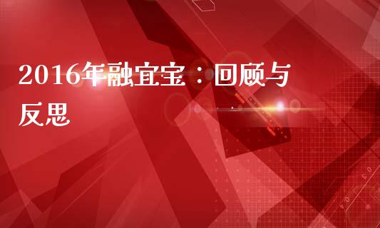 2016年融宜宝：回顾与反思_https://cj001.lansai.wang_保险问答_第1张