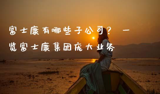 富士康有哪些子公司？ 一览富士康集团庞大业务_https://cj001.lansai.wang_期货问答_第1张