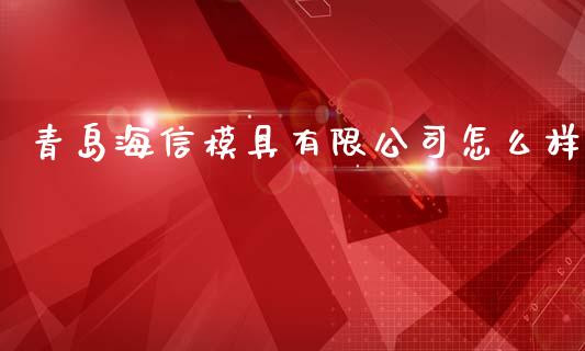 青岛海信模具有限公司怎么样_https://cj001.lansai.wang_会计问答_第1张