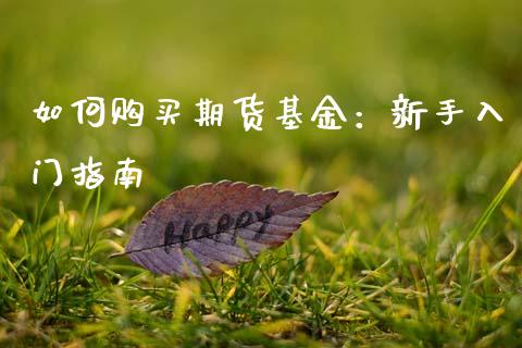 如何购买期货基金:新手入门指南_金融问答_第1张_财经百问网 如何购买期货基金:新手入门指南_https://cj001.lansai.wang_金融问答_第1张