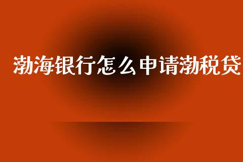 渤海银行怎么申请渤税贷_https://cj001.lansai.wang_金融问答_第1张
