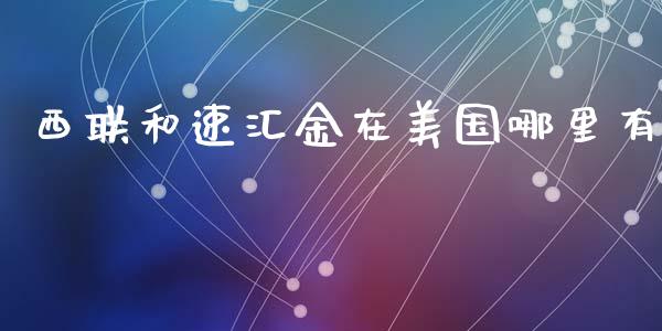 西联和速汇金在美国哪里有_https://cj001.lansai.wang_财经百问_第1张