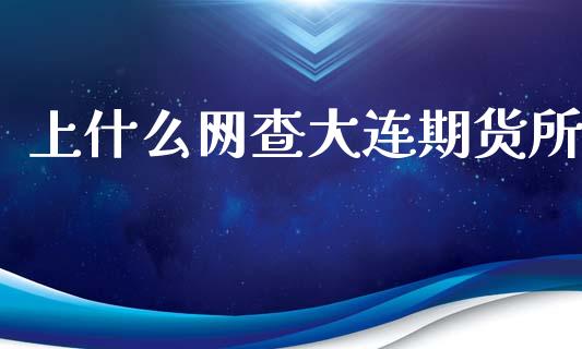 上什么网查大连期货所_https://cj001.lansai.wang_股市问答_第1张