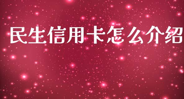 民生信用卡怎么介绍_https://cj001.lansai.wang_金融问答_第1张