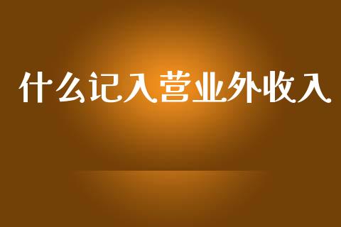 什么记入营业外收入_https://cj001.lansai.wang_会计问答_第1张