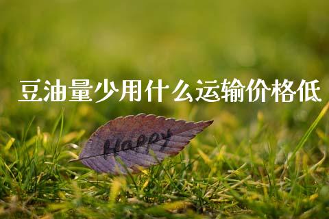 豆油量少用什么运输价格低_https://cj001.lansai.wang_财经问答_第1张
