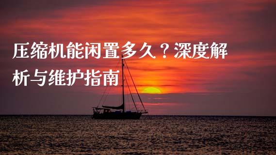 压缩机能闲置多久？深度解析与维护指南_https://cj001.lansai.wang_股市问答_第1张