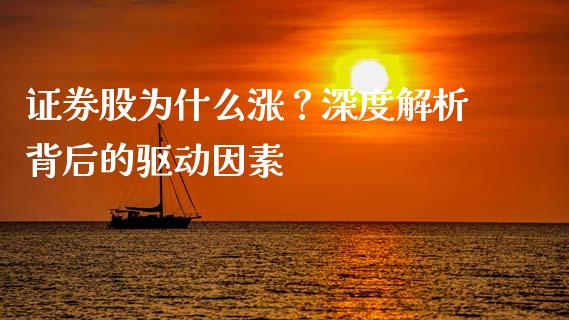 证券股为什么涨？深度解析背后的驱动因素_https://cj001.lansai.wang_财经百问_第1张