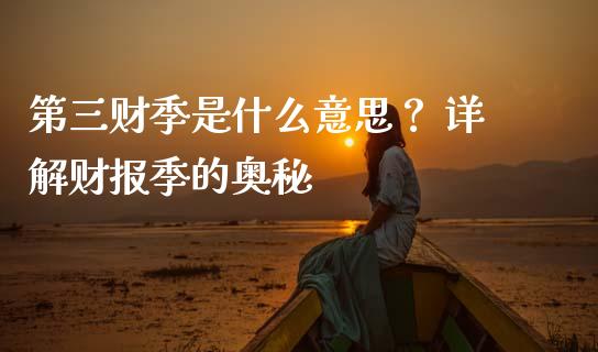 第三财季是什么意思？ 详解财报季的奥秘_https://cj001.lansai.wang_保险问答_第1张