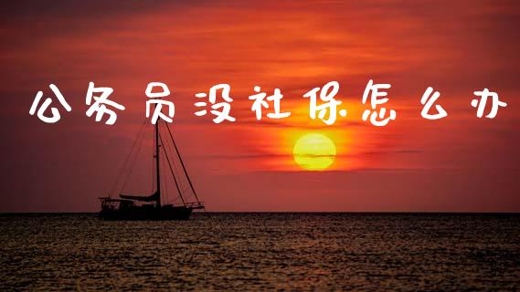 公务员没社保怎么办_https://cj001.lansai.wang_保险问答_第1张