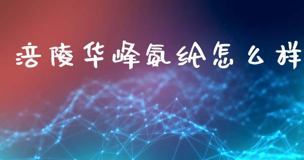 涪陵华峰氨纶怎么样_https://cj001.lansai.wang_理财问答_第1张