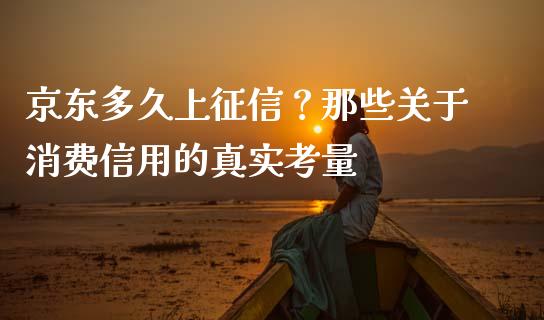 京东多久上征信？那些关于消费信用的真实考量_https://cj001.lansai.wang_期货问答_第1张