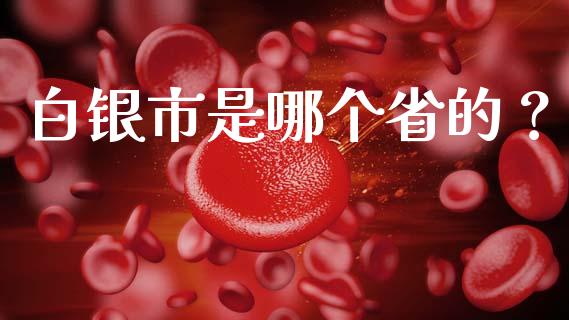 白银市是哪个省的？_https://cj001.lansai.wang_理财问答_第1张