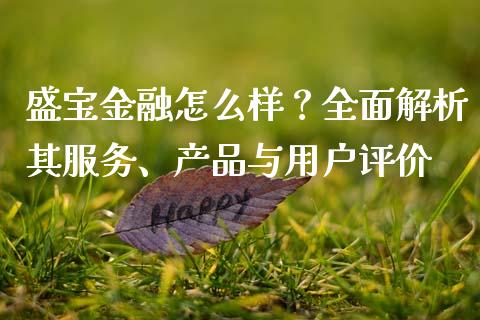 盛宝金融怎么样?全面解析其服务、产品与用户评价_期货问答_第1张_财经百问网 盛宝金融怎么样?全面解析其服务、产品与用户评价_https://cj001.lansai.wang_期货问答_第1张