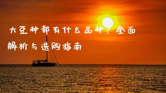 大豆种都有什么品种？全面解析与选购指南_https://cj001.lansai.wang_财经百问_第1张