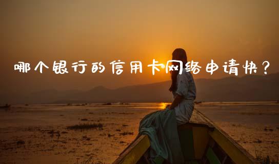 哪个银行的信用卡网络申请快？_https://cj001.lansai.wang_股市问答_第1张