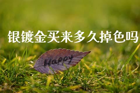 银镀金买来多久掉色吗_https://cj001.lansai.wang_股市问答_第1张