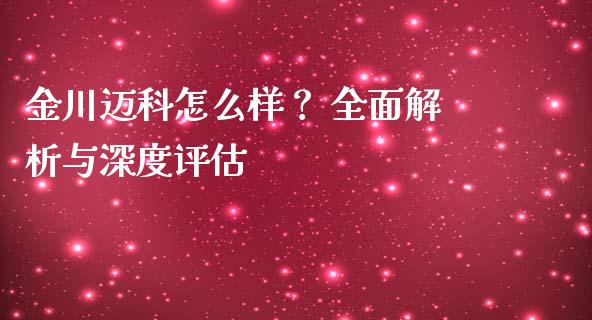 金川迈科怎么样？ 全面解析与深度评估_https://cj001.lansai.wang_会计问答_第1张