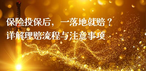 保险投保后,一落地就赔?详解理赔流程与注意事项_理财问答_第1张_财经百问网 保险投保后,一落地就赔?详解理赔流程与注意事项_https://cj001.lansai.wang_理财问答_第1张