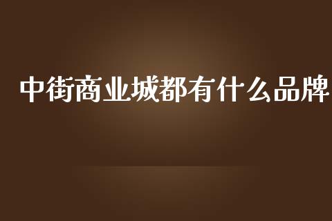 中街商业城都有什么品牌_https://cj001.lansai.wang_期货问答_第1张