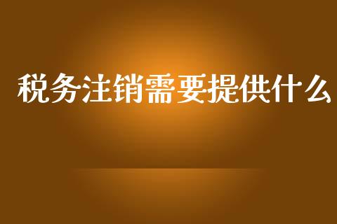 税务注销需要提供什么_https://cj001.lansai.wang_会计问答_第1张