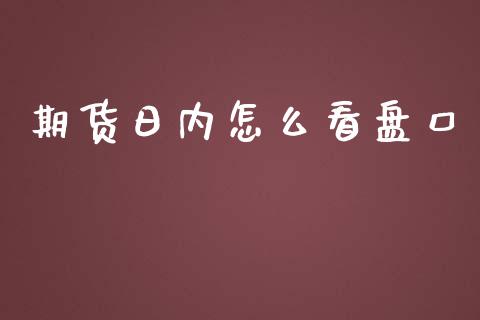 期货日内怎么看盘口_https://cj001.lansai.wang_保险问答_第1张