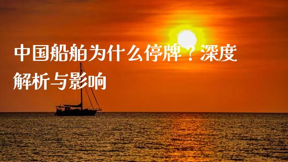 中国船舶为什么停牌？深度解析与影响_https://cj001.lansai.wang_财经百问_第1张