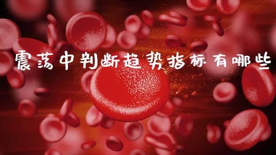 震荡中判断趋势指标有哪些_https://cj001.lansai.wang_财经问答_第1张