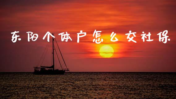 东阳个体户怎么交社保_https://cj001.lansai.wang_保险问答_第1张