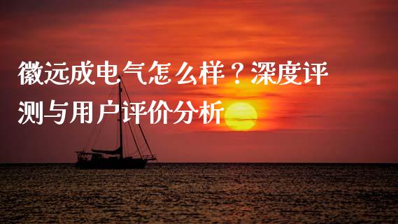 徽远成电气怎么样？深度评测与用户评价分析_https://cj001.lansai.wang_财经百问_第1张