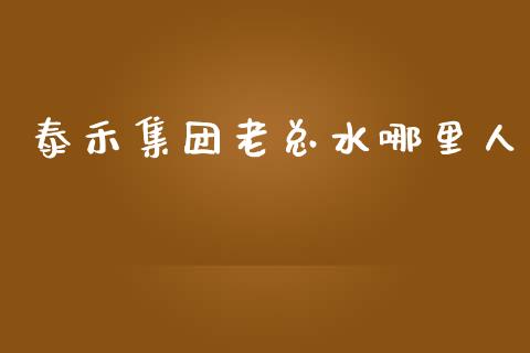 泰禾集团老总水哪里人_https://cj001.lansai.wang_股市问答_第1张