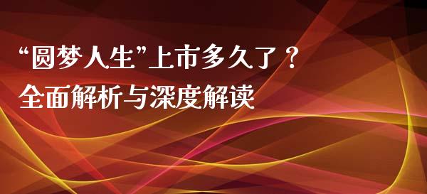 “圆梦人生”上市多久了？全面解析与深度解读_https://cj001.lansai.wang_会计问答_第1张