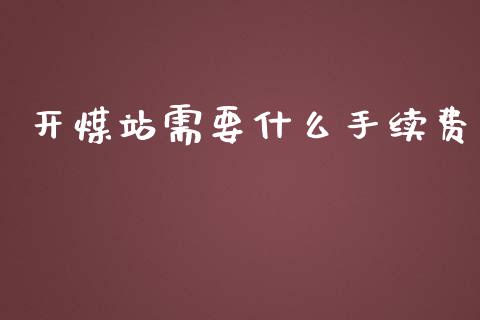 开煤站需要什么手续费_https://cj001.lansai.wang_期货问答_第1张
