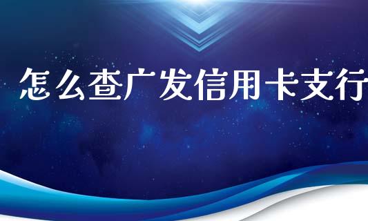 怎么查广发信用卡支行_https://cj001.lansai.wang_金融问答_第1张