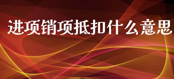 进项销项抵扣什么意思_https://cj001.lansai.wang_会计问答_第1张